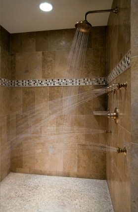 Shower plumbing by Glenn's Plumbing Services